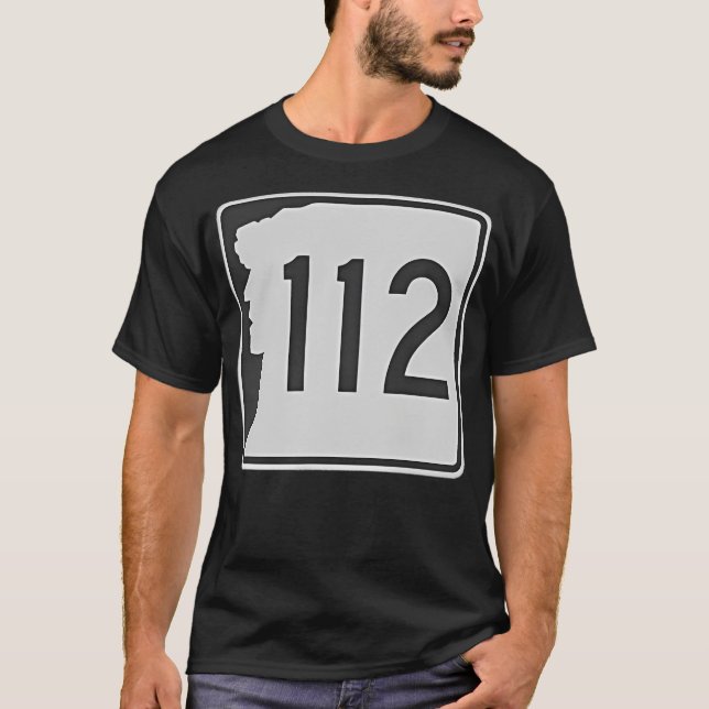 Route 112 Kancamagus Highway Sign T Shirt (Framsida)
