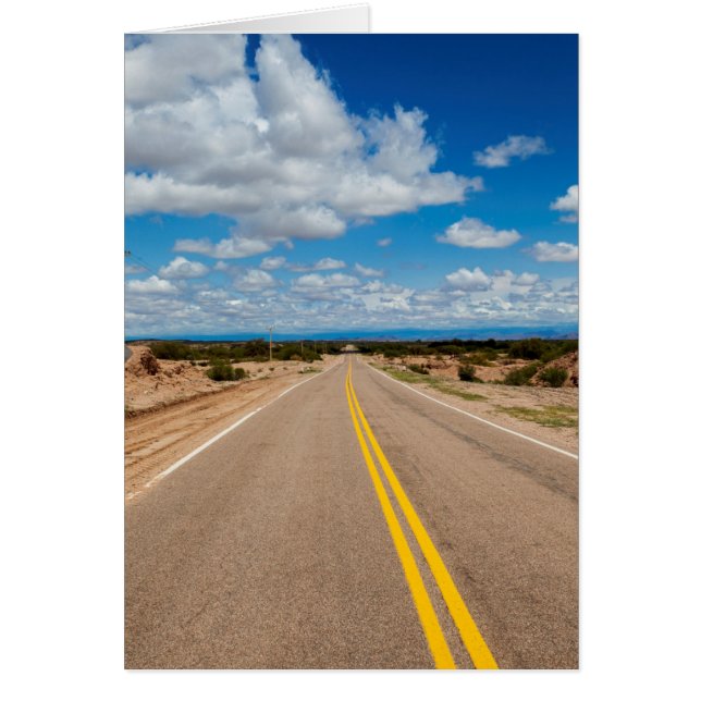 Route 40 Argentina Hälsningskort (Framsidan)