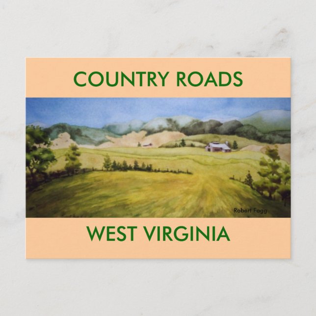 Route 55, Highland Scenia Highway Postcard Vykort (Framsida)