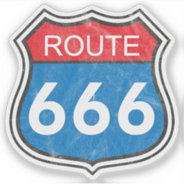 Route 666 (red-blue) klistermärken