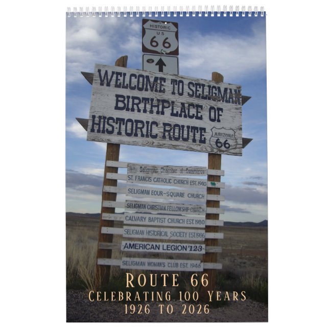 Route 66 - 100-årsjubileum 1926 - 2026 kalender (Omslag)
