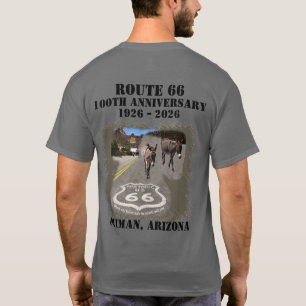 Route 66 100-årsjubileum Oatman Arizona Bakside T Shirt