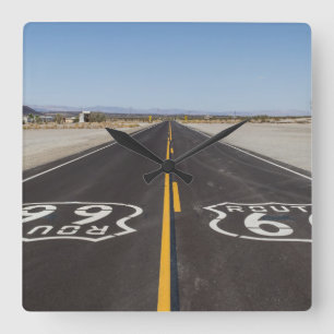 Route 66, Amboy (Kalifornien, USA) Fyrkantig Klocka