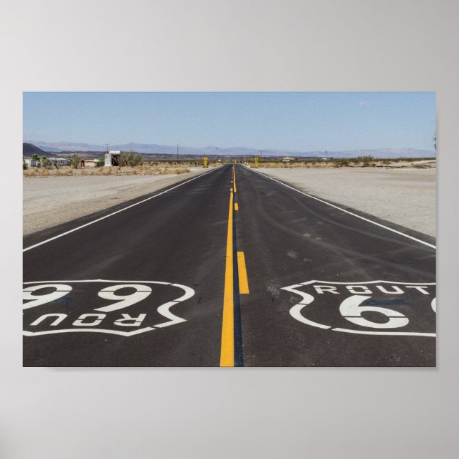 Route 66, Amboy (Kalifornien, USA) Poster (Framsidan)