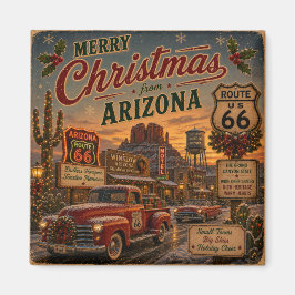 Route 66 Arizona jul Truck Souvenir Magnet
