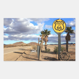 Route 66 Aufkleber Rektangulärt Klistermärke