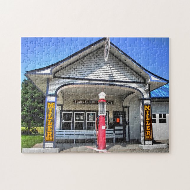 Route 66 Bensinstationer. Pussel (Horisontell)