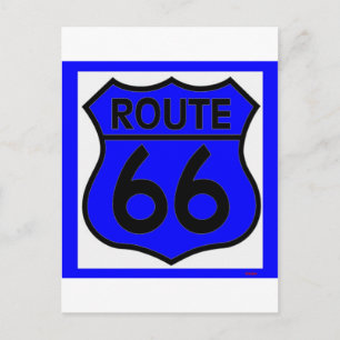 Route 66 Blue Anpassa den! Vykort