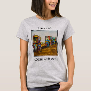 Route 66, Cadillac Ranch, Amarillo Texas T Shirt