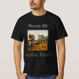 Route 66, Cadillac Ranch, Amarillo Texas T Shirt