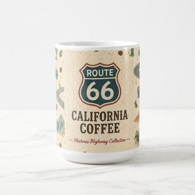 Route 66 California Coastal Morning Roast Escape Kaffemugg (Center)