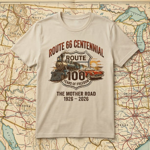 Route 66 Centennial 100 år av frihet Vintage T Shirt