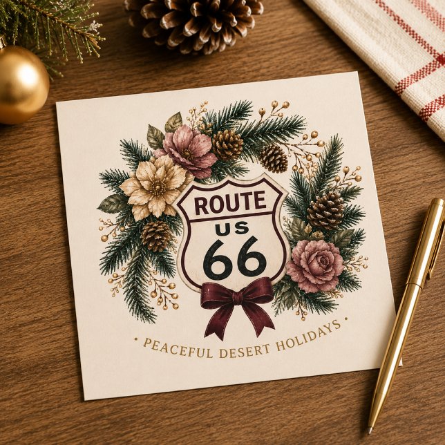 Route 66 Centennial Desert Rose Vinterhälsning (Skapare uppladdad)
