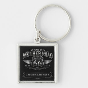 Route 66 Centennial Hem Bar Nyckelring Badge