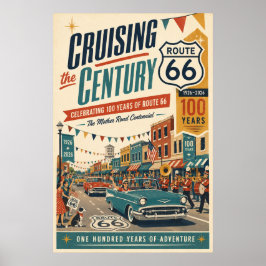 Route 66 Centennial Main Street-parad Poster