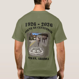 Route 66 Centennial Oatman, Arizona Tillbaka T Shirt