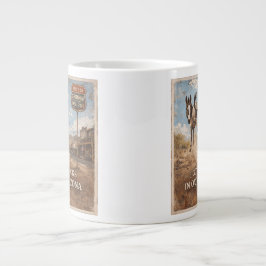 Route 66 Centennial Oatman Donkey Artwork Jumbo Mugg
