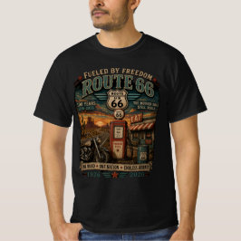 Route 66 Centennial Vintage Biker-västar T Shirt