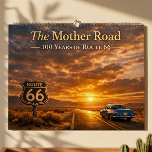 Route 66 Centennial Vintage Mother Road Americana Kalender