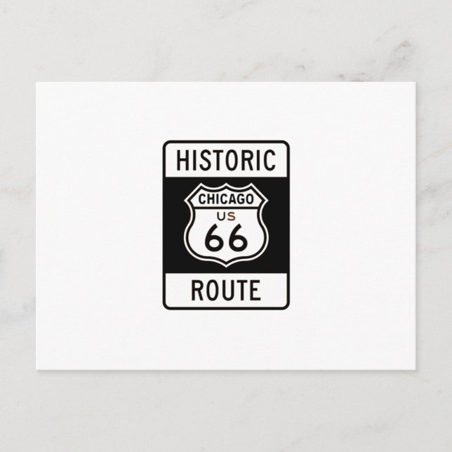 Route 66 Chicago Vykort (Framsida)