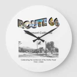 Route 66 Clock Stor Klocka