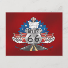 Route 66 Cowgirl-vykort Vykort