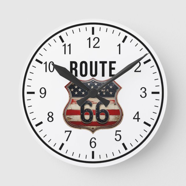 ROUTE 66 Designer 1 Rund Klocka (Framsida)