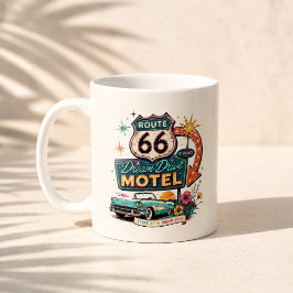 Route 66 Drömfärd Morgonresestämning Kaffemugg