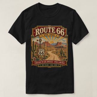 Route 66 Est. 1926 Vintage Centennial T Shirt