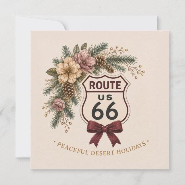 Route 66 Fridfull Semester i Öknen Anpassad Noteri (Framsida)
