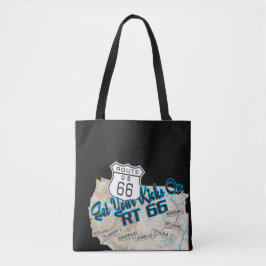 route 66 get your kicks tote tygkasse