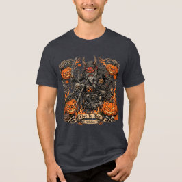 Route 66 Halloween Biker, Live To Ride Varion l T Shirt