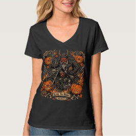 Route 66 Halloween Biker, Live To Ride Varion l T Shirt