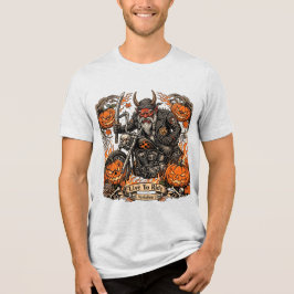 Route 66 Halloween Biker, Live To Ride Varion l T Shirt