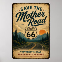 Route 66 Heritage Roadside Bevarande Konst