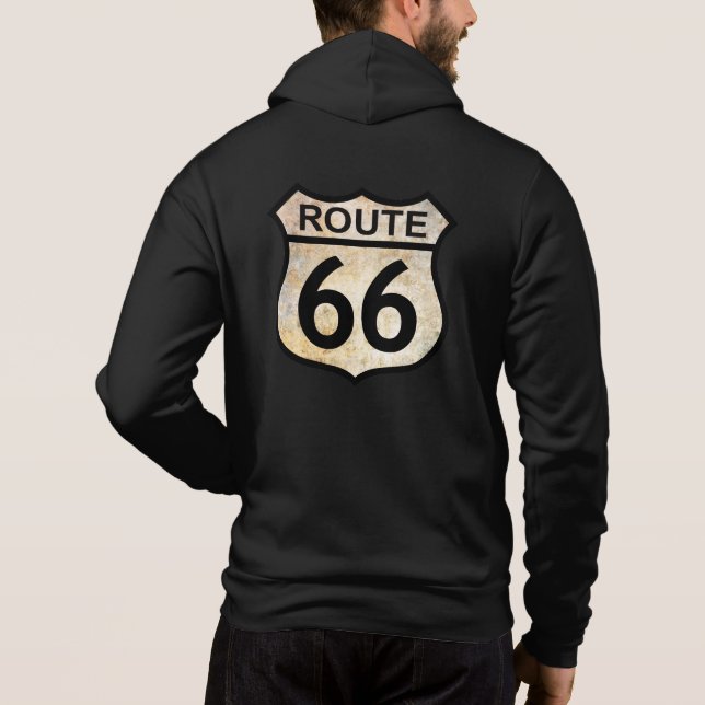 Route 66 Hoodie T Shirt (Baksida)