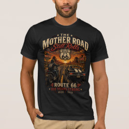 Route 66 Hundraårsjubileum Road Trip T Shirt