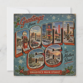 Route 66 jul stor bokstav vykort