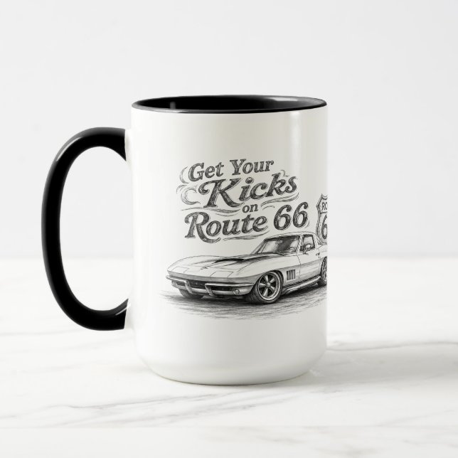 Route 66 Kaffe Mugg (Vänster)