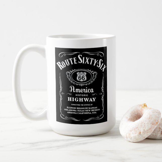 Route 66 kaffemugg (Med munk)