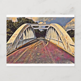Route 66 Kansas - Rainbow Bridge Oljemålning Vykort