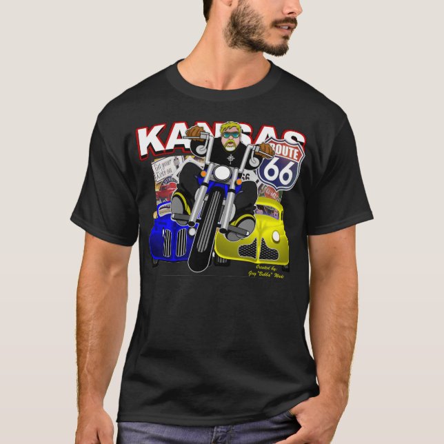 ROUTE 66 KANSAS TEE SHIRT (Framsida)