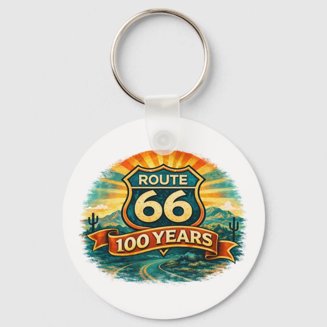 Route 66 Keychain Nyckelring (Framsida)