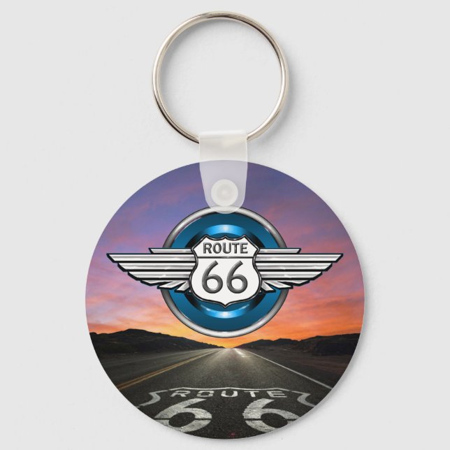 Route 66 Keychain - SRF Nyckelring (Framsida)