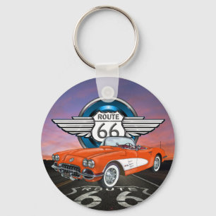 Route 66 Keychain - SRF Nyckelring