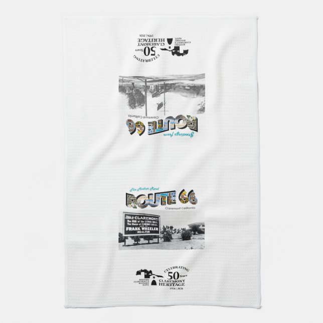 Route 66 Kitchen Tea Towel Kökshandduk (Vertikal)