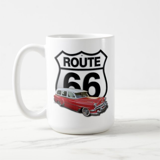 Route 66 Klassisk bil Kaffemugg (Vänster)