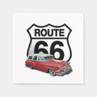 Route 66 Klassisk bil Pappersservett