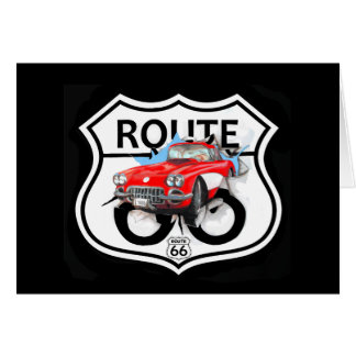 Route 66 life style  love the freedom hälsningskort