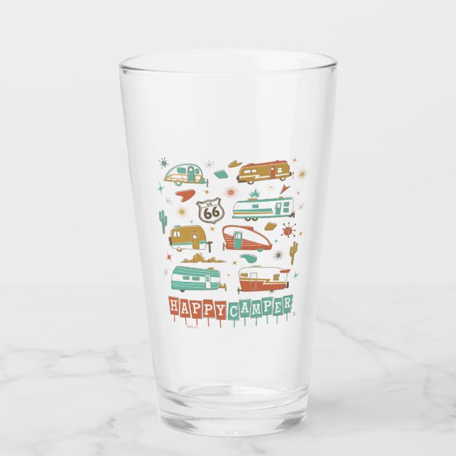 Route 66 Lycklig Camper Glaskopp (Framsida)